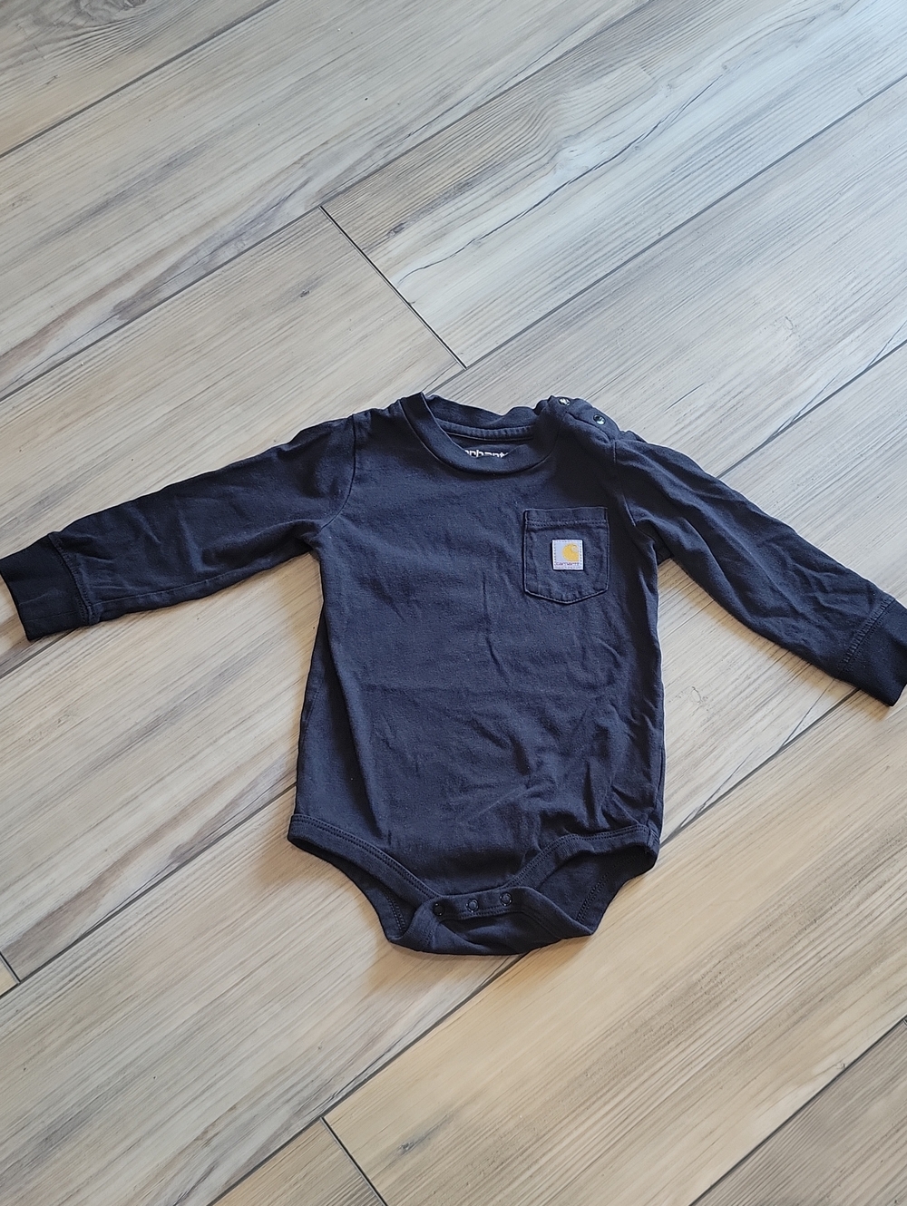 Carhartt Long-Sleeve Pocket Bodysuit in Black